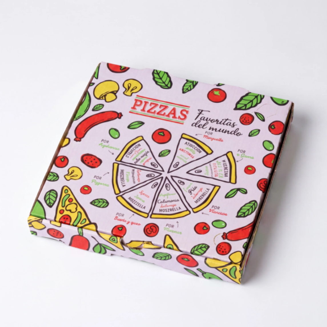 Caja para Pizza 25 × 25 × 4 cm